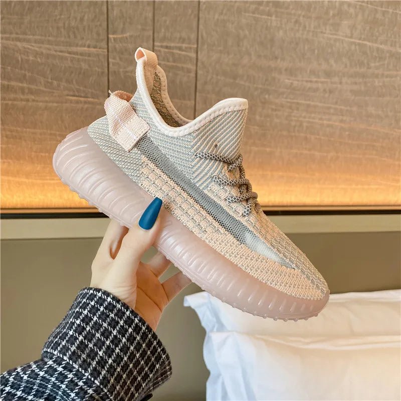 Mesh Lace - Up Platform Athletic Shoes - 𝐝𝐮𝐯𝐥𝐚𝐬𝐡𝐨𝐩.𝐜𝐨𝐦