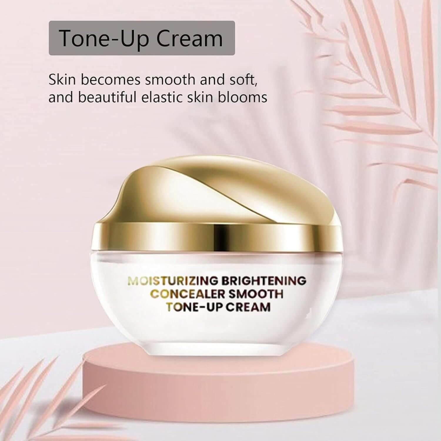 Crème hydratante pour la peau, soin visage, texture douce et légère, dans un pot blanc, illustrant un produit de soin de la peau.