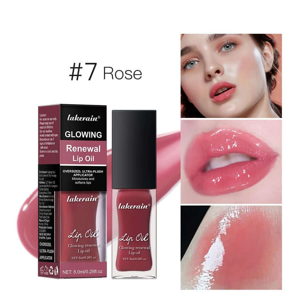 Gloss à lèvres Glow, nourrissant, hydratant et illuminant, avec un fini brillant et une texture douce.