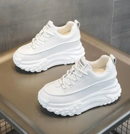 7CM Genuine Leather Platform Wedge Fashion Women Spring Well - fitting Autumn Chunky Sneakers Shoes Breathable Mixed Color Winter - 𝐃𝐔𝐕𝐋𝐀𝐒𝐇𝐎𝐏