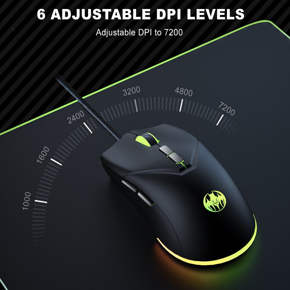7D Youbat wired gaming mouse 6 - speed 7200DPI mouse gaming mouse - 𝐃𝐔𝐕𝐋𝐀𝐒𝐇𝐎𝐏