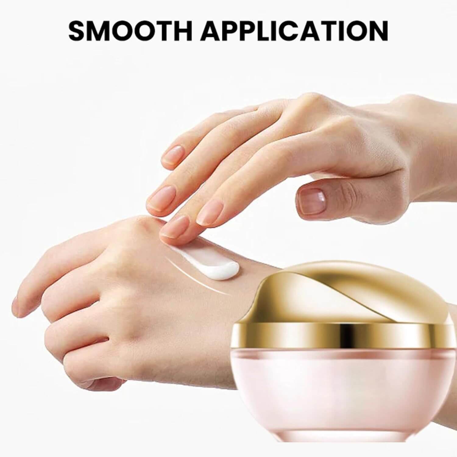 Crème hydratante pour la peau Lazy Cream, pot blanc avec étiquette, texture crémeuse et packaging élégant.