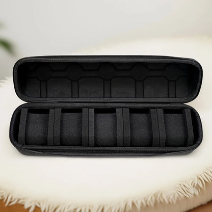 1pc 5-Slot Watch Case | Hard Shell Travel Organizer with Pillow Insert