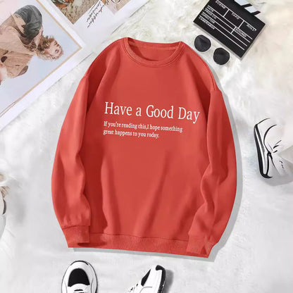 Back collar and fleece hoodie round neck HAVEAGOODDDAY - 𝐝𝐮𝐯𝐥𝐚𝐬𝐡𝐨𝐩.𝐜𝐨𝐦