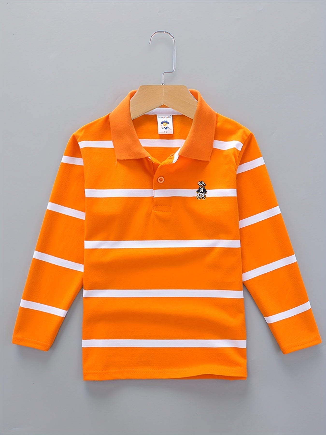 Boys' Casual Lapel Shirt Children's Top Long Sleeve T-Shirt Children's Clothing Comfortable Breathable - 𝐃𝐔𝐕𝐋𝐀𝐒𝐇𝐎𝐏