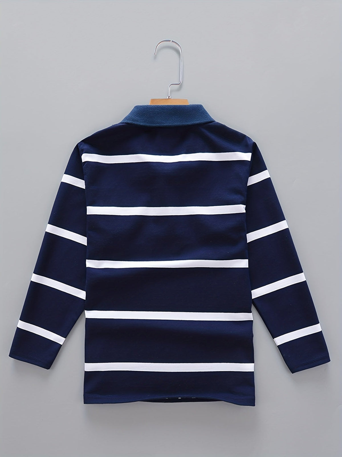 Boys' Casual Lapel Shirt Children's Top Long Sleeve T-Shirt Children's Clothing Comfortable Breathable - 𝐃𝐔𝐕𝐋𝐀𝐒𝐇𝐎𝐏