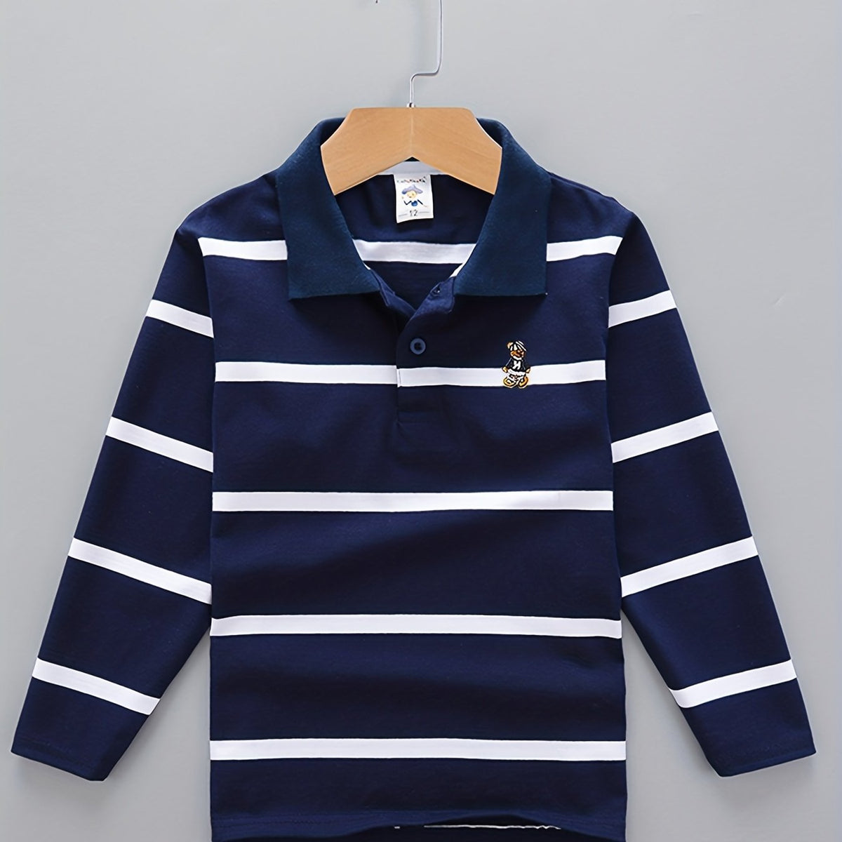 Boys' Casual Lapel Shirt Children's Top Long Sleeve T-Shirt Children's Clothing Comfortable Breathable - 𝐃𝐔𝐕𝐋𝐀𝐒𝐇𝐎𝐏