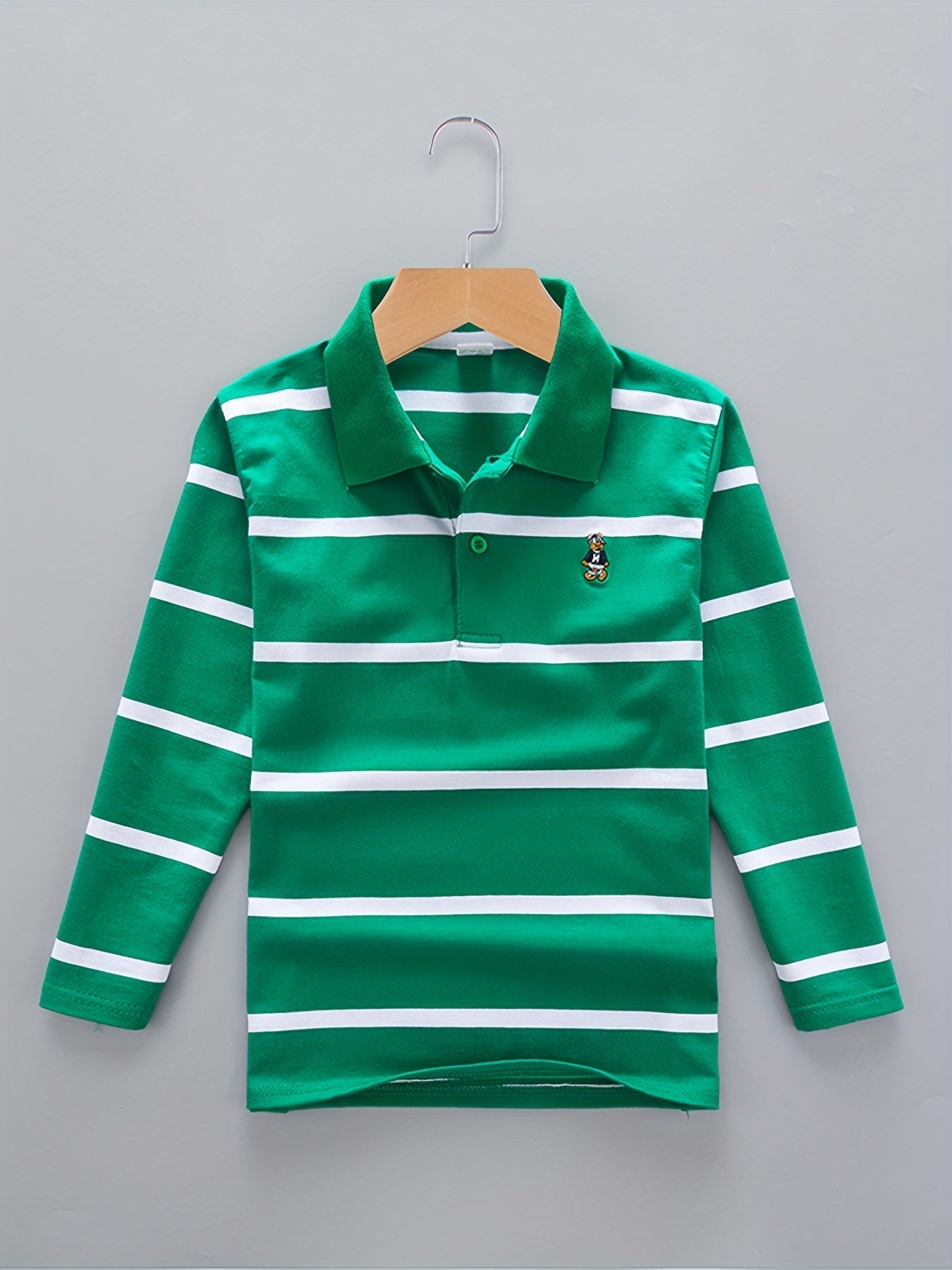 Boys' Casual Lapel Shirt Children's Top Long Sleeve T-Shirt Children's Clothing Comfortable Breathable - 𝐃𝐔𝐕𝐋𝐀𝐒𝐇𝐎𝐏