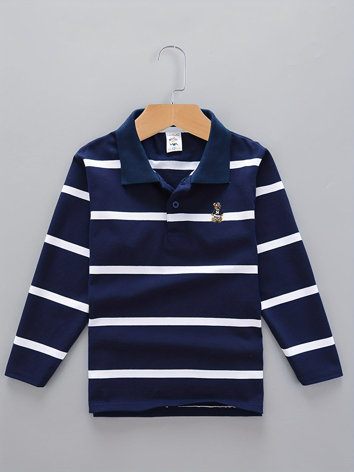 Boys' Casual Lapel Shirt Children's Top Long Sleeve T-Shirt Children's Clothing Comfortable Breathable - 𝐃𝐔𝐕𝐋𝐀𝐒𝐇𝐎𝐏
