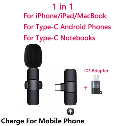 Buttonhole Lavalier Wireless Lapel Microphone Bluetooth Mini Mic For Phone PC Cell Mobile Small Micro Tiny Tie Mike Mikrofon USB - 𝐝𝐮𝐯𝐥𝐚𝐬𝐡𝐨𝐩.𝐜𝐨𝐦