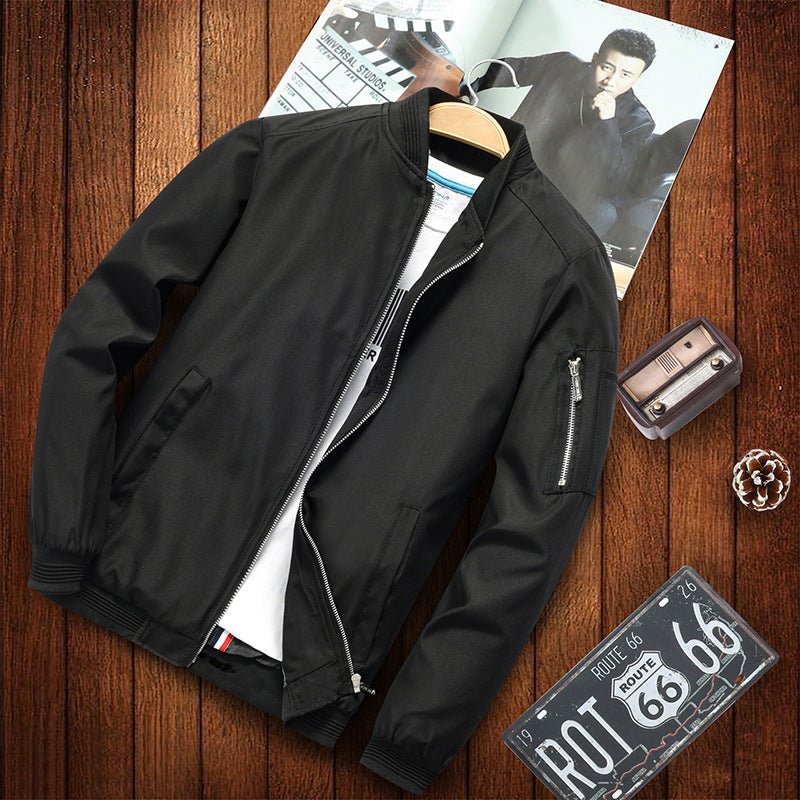 Casual ordinary hooded zipper youth men's casual jacket - 𝐝𝐮𝐯𝐥𝐚𝐬𝐡𝐨𝐩.𝐜𝐨𝐦
