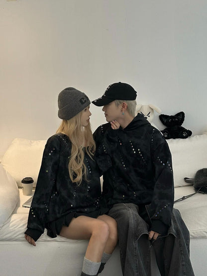 Casual Round Neck Sweatshirt for Men, Gradient Design, Loose Fit Long Sleeve T-Shirt - 𝐝𝐮𝐯𝐥𝐚𝐬𝐡𝐨𝐩.𝐜𝐨𝐦