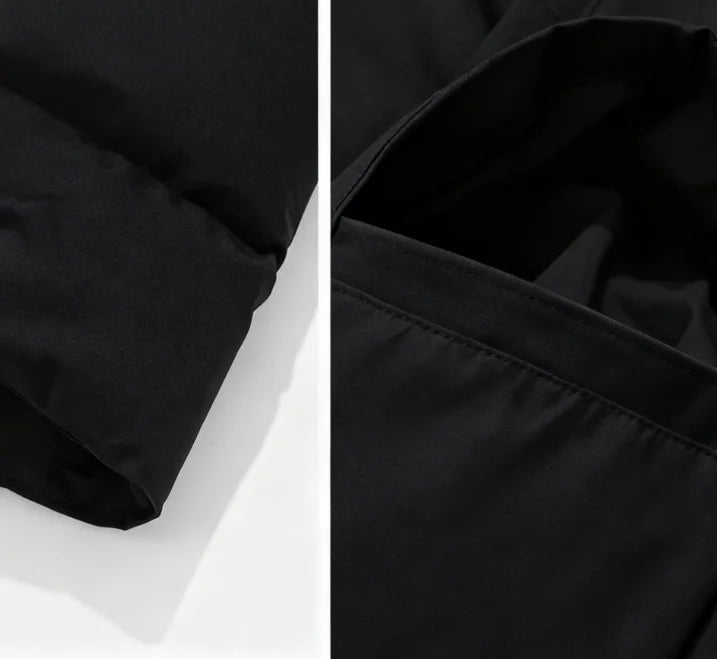 Casual Winter Windproof Puffer Jacket Large Size Plus 100% Polyester Fiber Vest Stand Collar Zipper Canvas Knitted - 𝐃𝐔𝐕𝐋𝐀𝐒𝐇𝐎𝐏