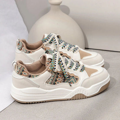 Fashion Women's Shoes Spring Casual Thick Sole Designer Sneakers Girls Breathable Lace - up Colorful Ladies Shoes Women Sneakers - 𝐝𝐮𝐯𝐥𝐚𝐬𝐡𝐨𝐩.𝐜𝐨𝐦