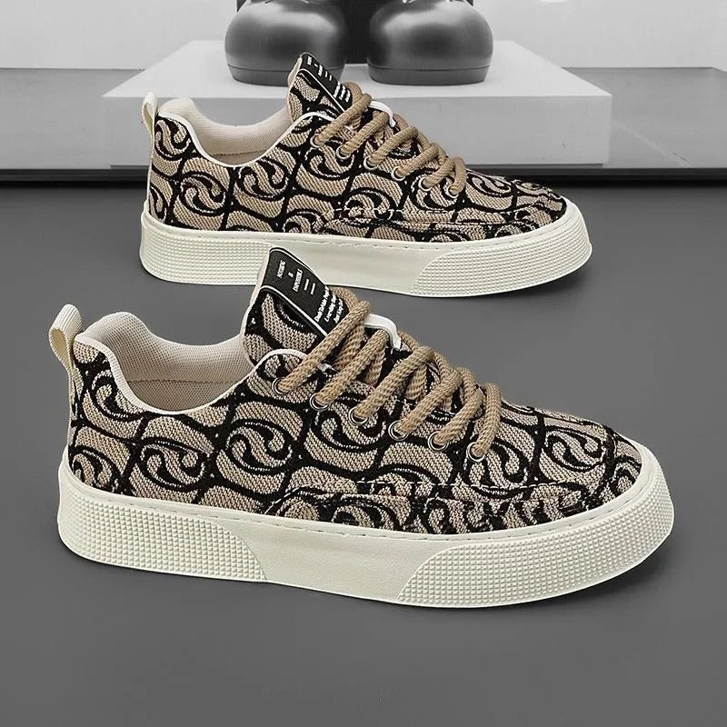 Graffiti prints black canvas sneakers mens vulcanized shoes man low top sneaker lace up trainer skateboard shoes men's plimsolls - 𝐝𝐮𝐯𝐥𝐚𝐬𝐡𝐨𝐩.𝐜𝐨𝐦