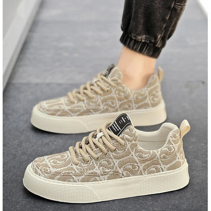 Graffiti prints black canvas sneakers mens vulcanized shoes man low top sneaker lace up trainer skateboard shoes men's plimsolls - 𝐝𝐮𝐯𝐥𝐚𝐬𝐡𝐨𝐩.𝐜𝐨𝐦