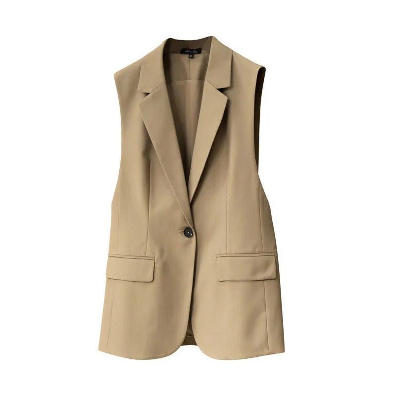 High end fashion, minimalist temperament, capable and stylish 2 versatile suits, vests, women's outerwear trend - 𝐝𝐮𝐯𝐥𝐚𝐬𝐡𝐨𝐩.𝐜𝐨𝐦