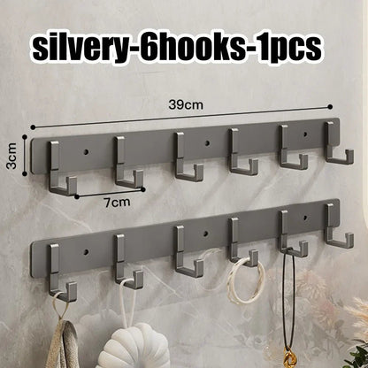 Household Wall Coat Rack Black Hooks For Hangging Clothes Towel Hanger Bathroom Robe Hook Heavy Duty Kitchen Accessories - 𝐝𝐮𝐯𝐥𝐚𝐬𝐡𝐨𝐩.𝐜𝐨𝐦
