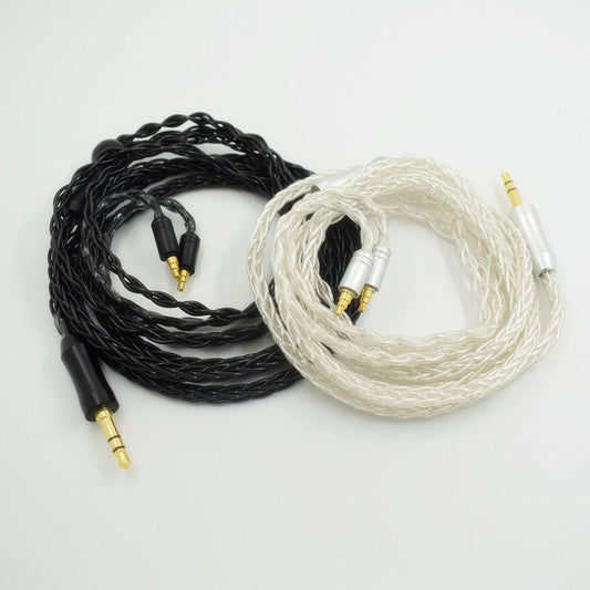 IE40PRO 8 - core single crystal copper silver plated upgrade cable replacement cable headphone audio cable - 𝐝𝐮𝐯𝐥𝐚𝐬𝐡𝐨𝐩.𝐜𝐨𝐦