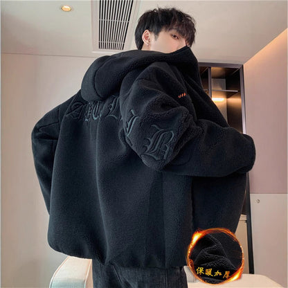 Lamb plush cotton jacket for men - 𝐃𝐔𝐕𝐋𝐀𝐒𝐇𝐎𝐏