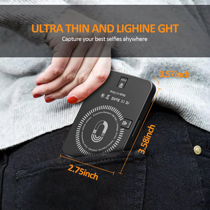 Magnetic fill light LED video conference phone fill light camera photography live broadcast photography pocket light - 𝐝𝐮𝐯𝐥𝐚𝐬𝐡𝐨𝐩.𝐜𝐨𝐦