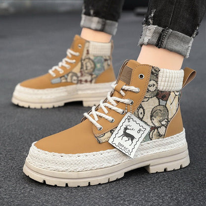 Martin boots men's shoes casual versatile men's shoes new trend workwear boots high top shoes men's shoes - 𝐝𝐮𝐯𝐥𝐚𝐬𝐡𝐨𝐩.𝐜𝐨𝐦