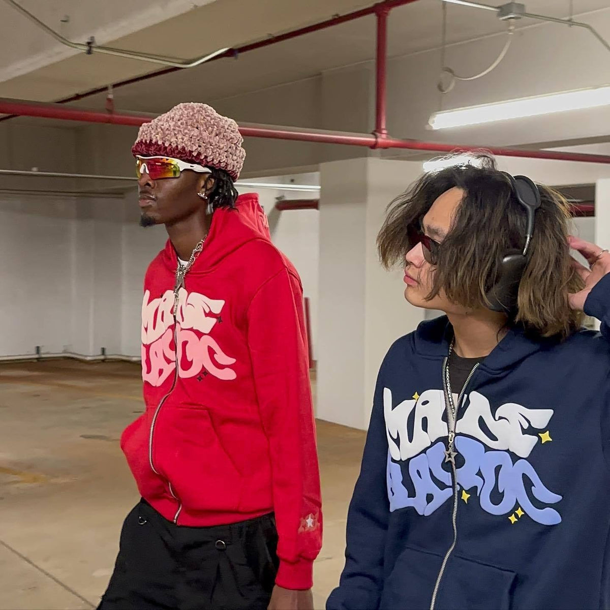 New European and American street hip - hop letter printed cardigans, zippered hoodies, youth casual hoodies trend - 𝐝𝐮𝐯𝐥𝐚𝐬𝐡𝐨𝐩.𝐜𝐨𝐦