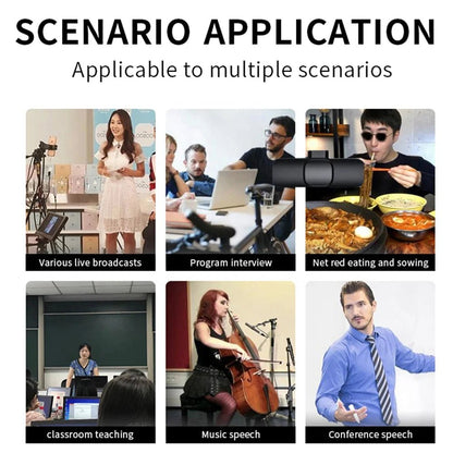 New Wireless Lavalier Microphone Portable Audio Video Recording Mini Microphone for iPhone Android PC Camera Live Gaming Phone - 𝐝𝐮𝐯𝐥𝐚𝐬𝐡𝐨𝐩.𝐜𝐨𝐦