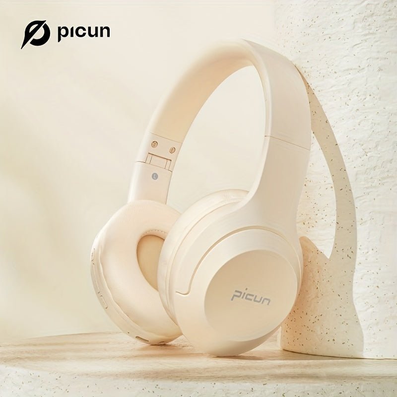 Picun B - 01S Wireless Headphones, HD Stereo Sound Over Ear Headphones With Built - in Microphones, Deep Bass 40 Hours Playtime, Headset HiFi Stereo Foldable Lightweight Headset, TF/For Cell Phone/PC/Home. - 𝐃𝐔𝐕𝐋𝐀𝐒𝐇𝐎𝐏
