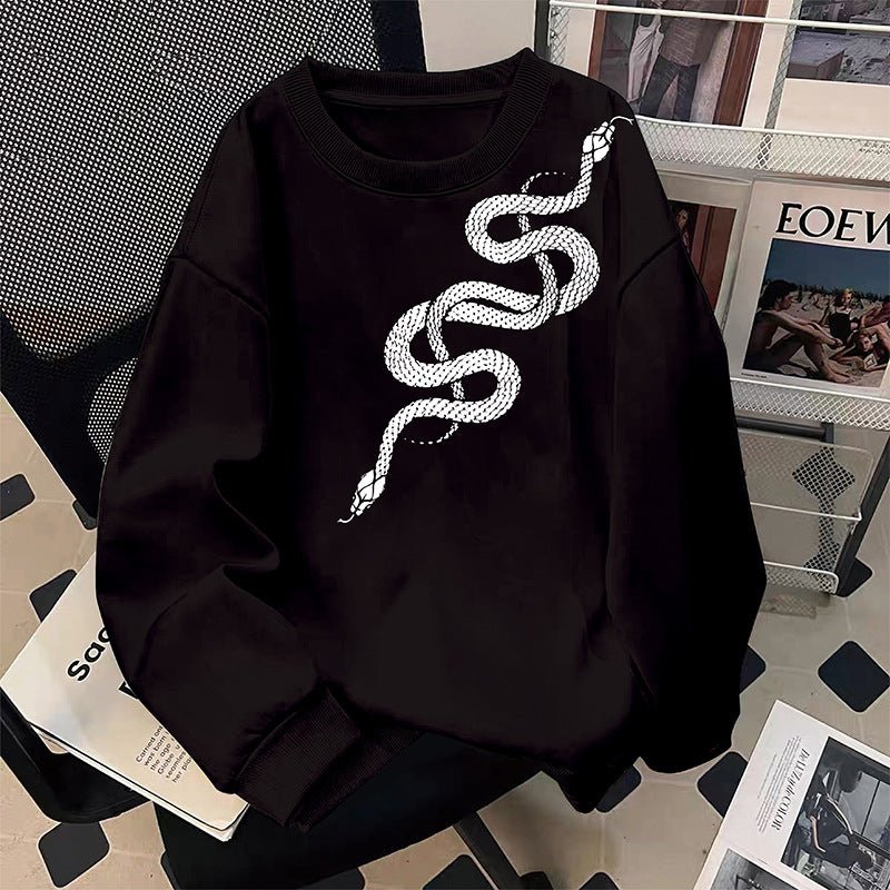 Round neck pullover long sleeved sweatshirt - 𝐝𝐮𝐯𝐥𝐚𝐬𝐡𝐨𝐩.𝐜𝐨𝐦