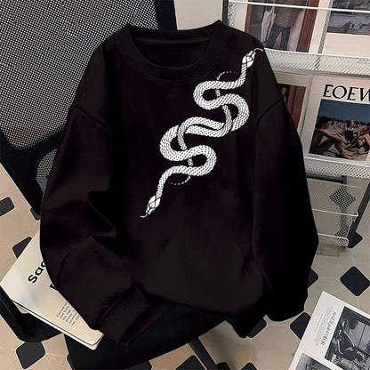 Round neck pullover long sleeved sweatshirt - 𝐝𝐮𝐯𝐥𝐚𝐬𝐡𝐨𝐩.𝐜𝐨𝐦