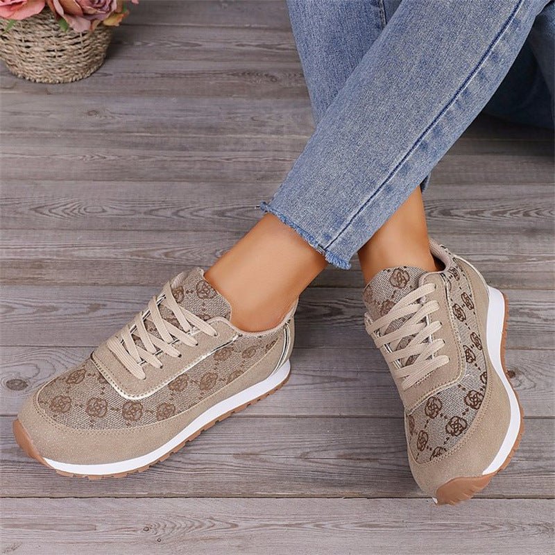 Sports style casual shoes for women, round toe color blocking, comfortable flat sole single shoes - 𝐝𝐮𝐯𝐥𝐚𝐬𝐡𝐨𝐩.𝐜𝐨𝐦