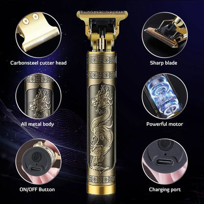 Three - speed Variable Gear T9 Hair Clipper Shaving Hair Trimming Hair Trimming Electric Shaver Boyfriend Gift Barber Clippers - 𝐝𝐮𝐯𝐥𝐚𝐬𝐡𝐨𝐩.𝐜𝐨𝐦