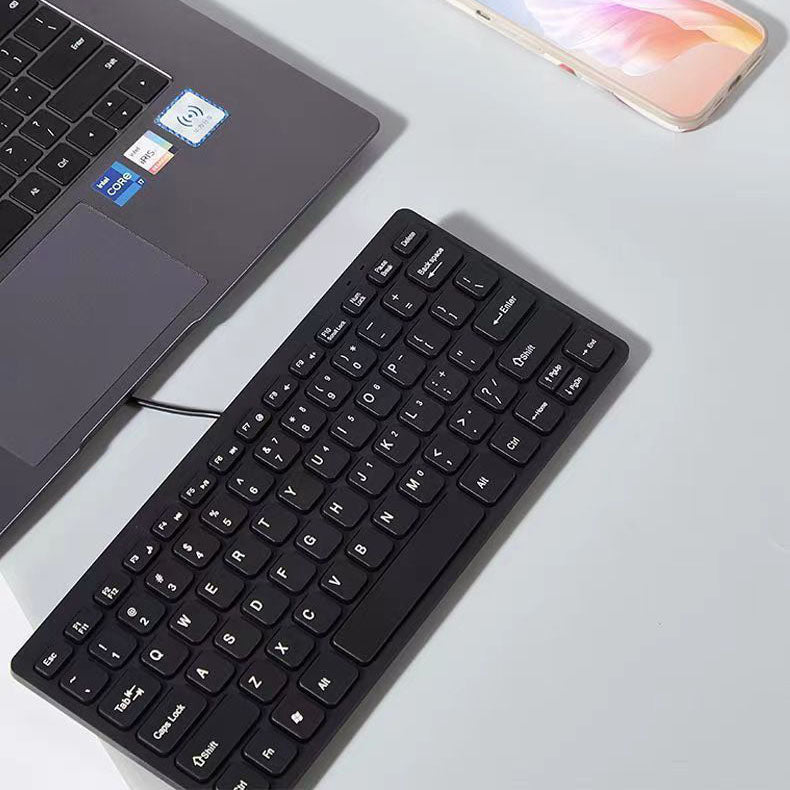 USB desktop laptop keyboard wired chocolate mini silent small keyboard - 𝐃𝐔𝐕𝐋𝐀𝐒𝐇𝐎𝐏