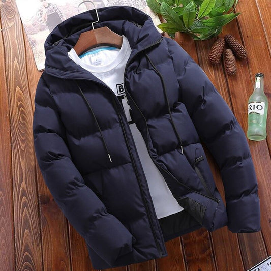 Winter cotton jacket men's new handsome short cotton jacket Korean version slim fit trendy cotton jacket jacket men's clothing - 𝐃𝐔𝐕𝐋𝐀𝐒𝐇𝐎𝐏