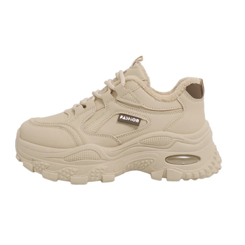 Winter cotton shoes, fleece - lined dad sneakers, women's shoes, slip - resistant and wear - resistant, K610 - 𝐃𝐔𝐕𝐋𝐀𝐒𝐇𝐎𝐏
