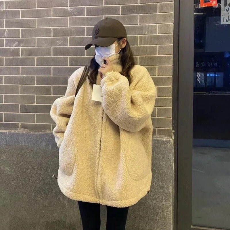Winter Thickened High - Quality Particle Coat Women's Imitation Lamb Fur Jacket - 𝐃𝐔𝐕𝐋𝐀𝐒𝐇𝐎𝐏