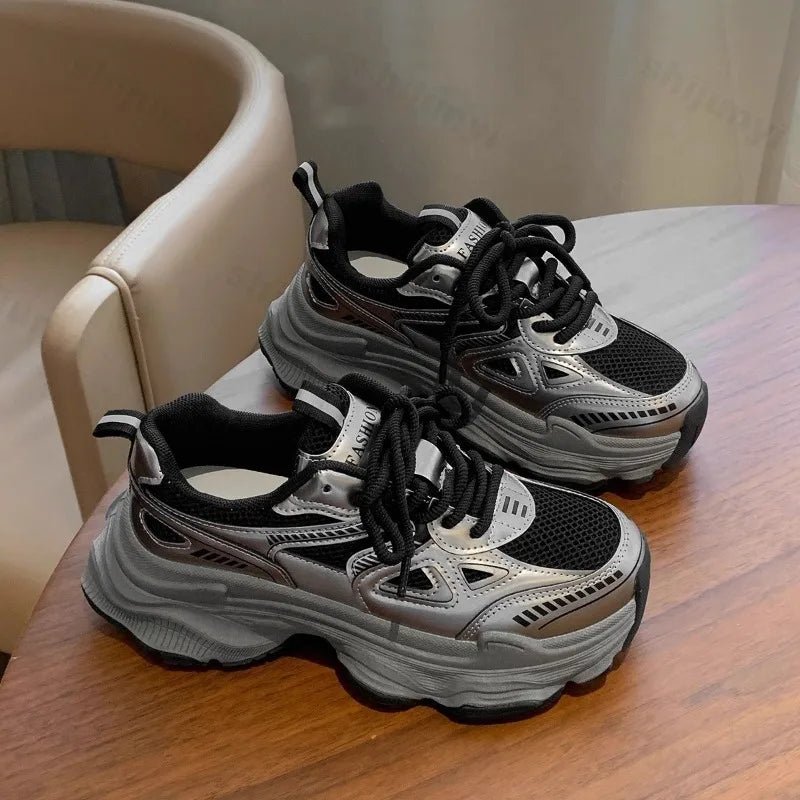 Women Platform Sneakers Autumn Winter New Height Increase Outdoor Non Slip Vulcanized Shoes Comfortable Plush Warm Casual Shoes - 𝐃𝐔𝐕𝐋𝐀𝐒𝐇𝐎𝐏