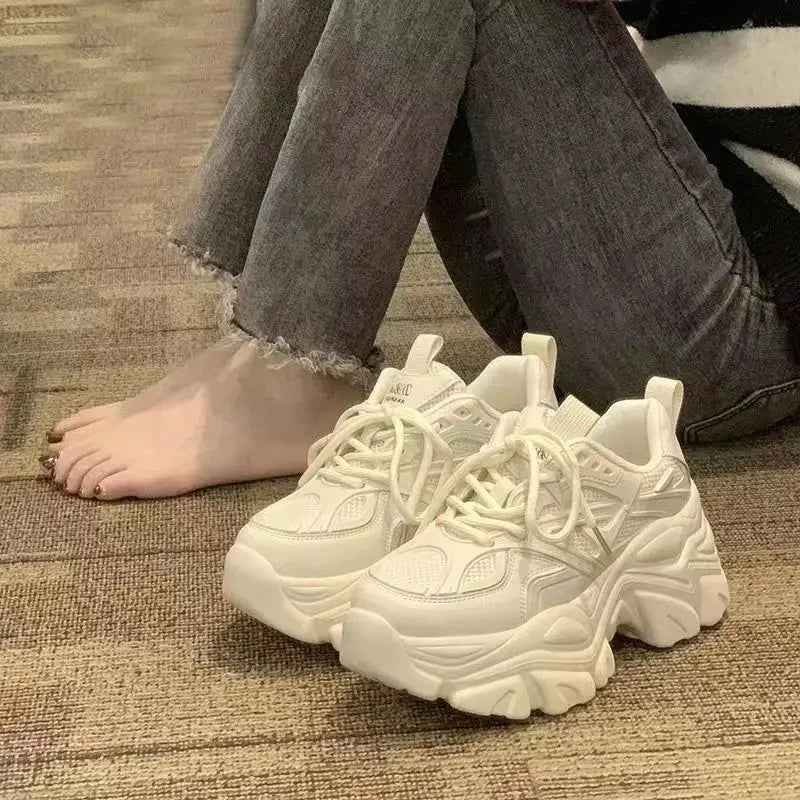 Women's Casual Thick Bottom Net Surface Forest System Dad Shoes Spring Summer New Style Versatile Trendy Casual Shoes - 𝐃𝐔𝐕𝐋𝐀𝐒𝐇𝐎𝐏