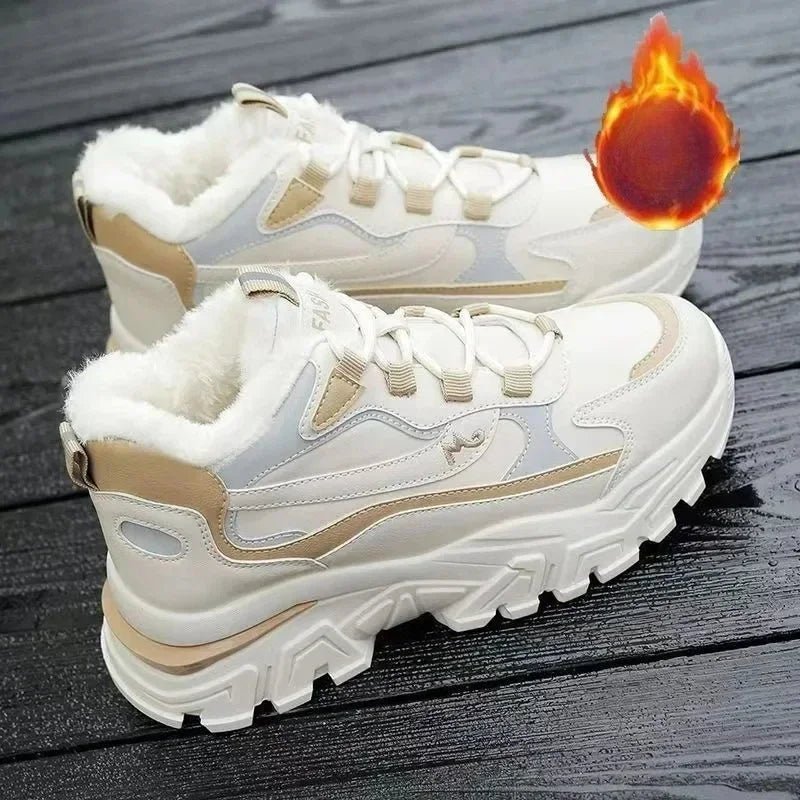 Women's cotton shoes women's suede snow boots sports shoes versatile high top shoes for students - 𝐝𝐮𝐯𝐥𝐚𝐬𝐡𝐨𝐩.𝐜𝐨𝐦