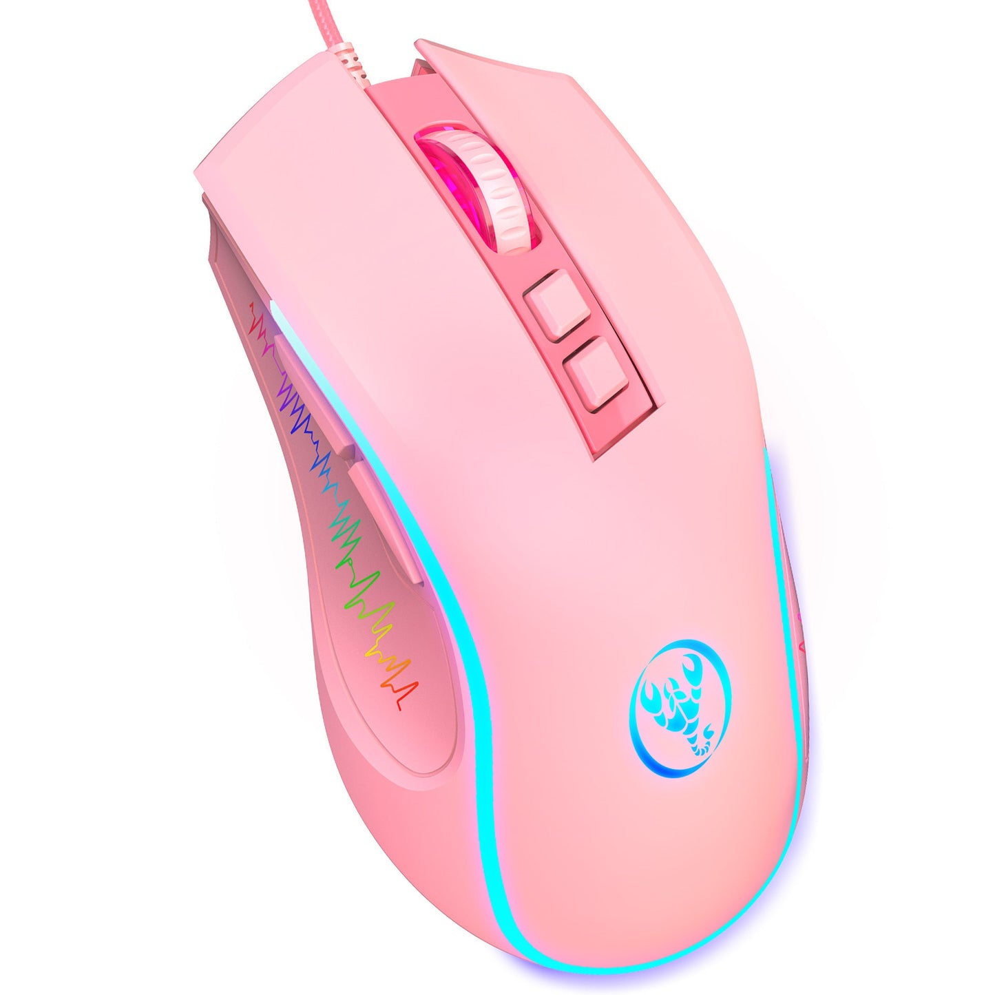 X100 wired gaming mouse with colorful glowing e - sports office mouse adjustable 3600dpi - 𝐃𝐔𝐕𝐋𝐀𝐒𝐇𝐎𝐏